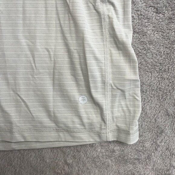 NWOT Soybu Men's XXL Light Gray Stripped Short Sleeve Crew Neck Active Shirt - Picture 7 of 9